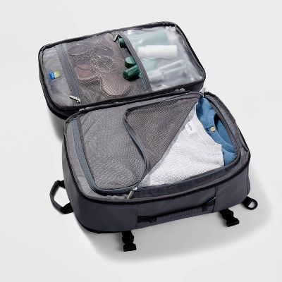 OPEN STORY 35L TRAVEL BACKPACK - GRAY - Like New