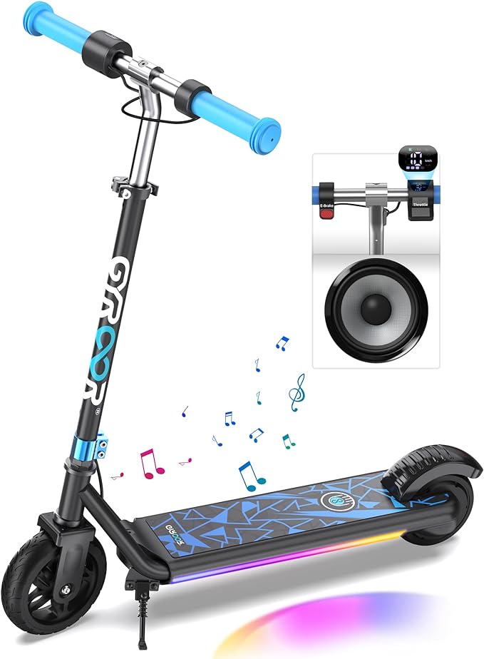Gyroor H30 Max Electric Scooter Kids Ages 8-12 150W Powerful Motor - BLUE - Like New