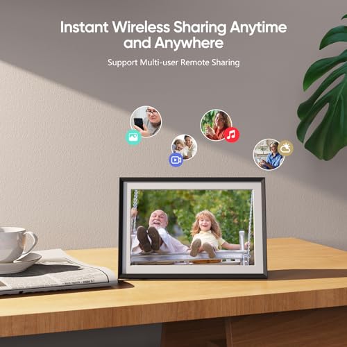 ARZOPA 10.1" Wifi Digital Picture Frame 32GB Storage P101W - Black Like New