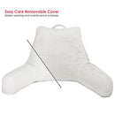 CLARA CLARK READING PILLOW SHREDDED MEMORY FOAM SITTING BED COUCH - WHITE - Brand New