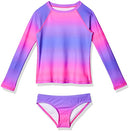 KANU SURF GIRLS LONG SLEEVE RASHGUARD UPF 50 TWO PIECE SWIM SET - SIZE 14/16 - Brand New
