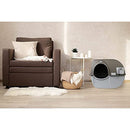OMEGA PAW ROLL 'N CLEAN SELF CLEANING LITTER BOX NRA15-V5.0 - GREY - Like New