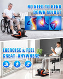 PUTNEN UNDER DESK ELLIPTICAL MACHINE LEG EXERCISER WITH REMOTE CONTROL - ORANGE - Like New