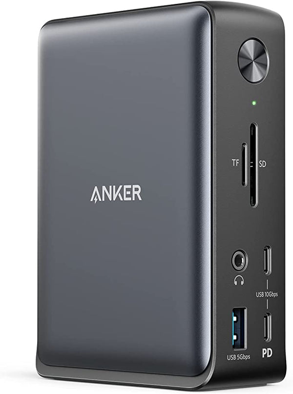 Anker 575 USB-C Docking Station 13-in-1 85W 18W Charging Phone A83921A1 - BLACK Like New
