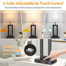 KONDRAS 3 COLOR TEMPERATURES TABLE LAMPS, 22’’ 3 IN 1, USB & - Scratch & Dent