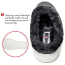 Minnetonka Women's Windy Casual Suede Slip-On Sneakers Charcoal Size 8 - Brand New