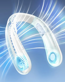 EGOPP WT-F63 Lightweight Neck Fan Leafless USB Charging Summer Neckband Fan Blue - Like New