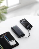 ANKER NANO POWER BANK 20K 30W FAST CHARGING BUILT-IN USB-C CABLE PACK - BLACK - Like New