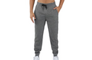 90 DEGREE BY REFLEX MEN'S JOGGERS WITH HIDDEN BACK POCKET, HEATHER GRAY, MEDIUM - Brand New