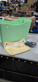 BUILD A BAGG BOCABAGG RUBBER BAG W/ ROPE & SIDE POCKET - GREEN, DARK GREEN, TAN - Like New