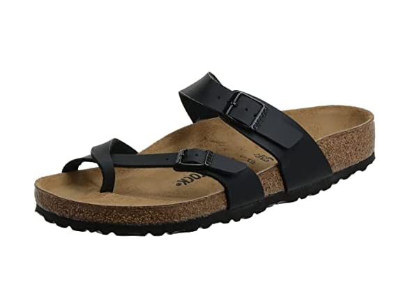 BIRKENSTOCK MAYARI NARROW UNISEX SANDALS BLACK SIZE MEN 10 - Scratch & Dent