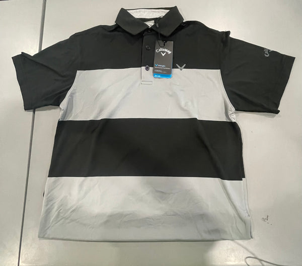 CALLAWAY MEN'S SURPRISE POLO - SIZE: MEN S - BLACK/GRAY - Like New