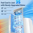 FANCOLE WINDOWLESS PORTABLE AIR CONDITIONERS WITH 4MODES & 3SPEEDS - WHITE - Like New