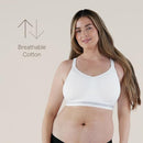 Bravado Designs Women's Original Sleep Nursing Bra (Full Cup), Size M - White - Brand New