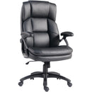 LORELL EXECUTIVE HIGH-BACK OFFICE CHAIR ADJUSTABLE HEIGHT SHT94555 BLK - BLACK - Like New