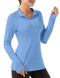 FKEEP WOMEN'S POLO SHIRTS LONG SLEEVE UPF 50+ TENNIS GOLF WOMEN S BLUE - Brand New