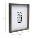 Mikasa 16x16 in. Gallery Frame 15x15 in. Photo without Mat, 5x7" Photo with Mat - Brand New