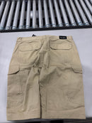 BLU ROCK MEN'S COTTON FLEX-STRETCH CARGO SHORTS - SIZE: MEN 42 - KHAKI - Like New