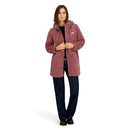 REEBOK WOMEN'S LONG DOUBLE SIDED FLEECE ZIP-UP JACKET - SIZE: WOMEN XL - ROSE - Brand New