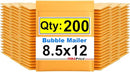 iMBAPrice Kraft Bubble Mailers 8.5x12 Inch 200 Pack (