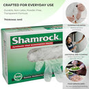 SHAMROCK VINYL MEDICAL CLEAR DISPOSABLE GLOVES 4 MIL POWDER FREE LARGE 20213 - Brand New