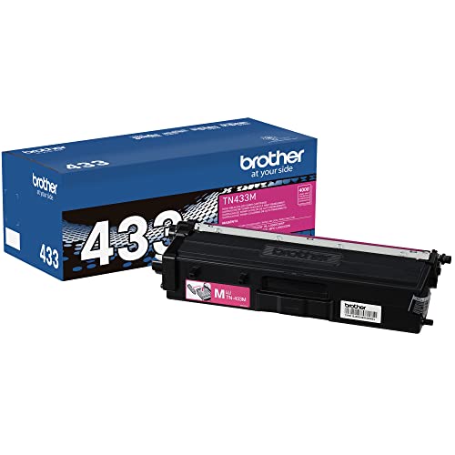 Brother Genuine High Yield Toner Cartridge TN433M TN433 M - Magenta Like New