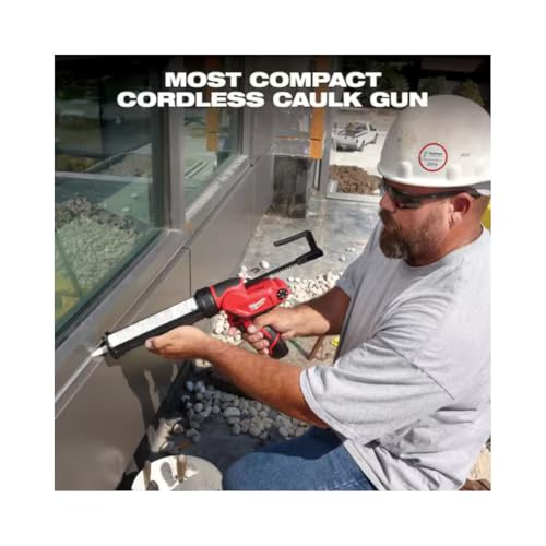 MILWAUKEE 2441-20 M12 10 OZ CAULK GUN TOOL ONLY - RED/BLACK - Like New