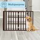 PETMAKER 3 Panel Pet Gate, Freestanding, Indoor, Brown, 54”x23.75” - Brand New