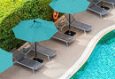 Master Canopy Patio Umbrella 10ft Replacement Canopy 8 Ribs - Turquoise - Like New
