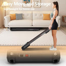 GOYOUTH 2 IN 1 UNDER DESK ELECTRIC TREADMILL EXERCISE MACHINE - BLACK MEDIUM - Like New