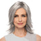 GABOR TOP PERFECT HAIR TOPPER 10" LONG CLIP IN GL 56-60 SUGARED SILVER - SILVER - Brand New