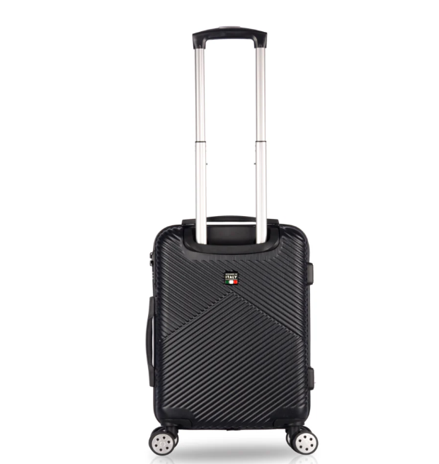 TUCCI ITALY SALITA 24" HARDSIDE CHECK-IN LUGGAGE - BLACK - Brand New