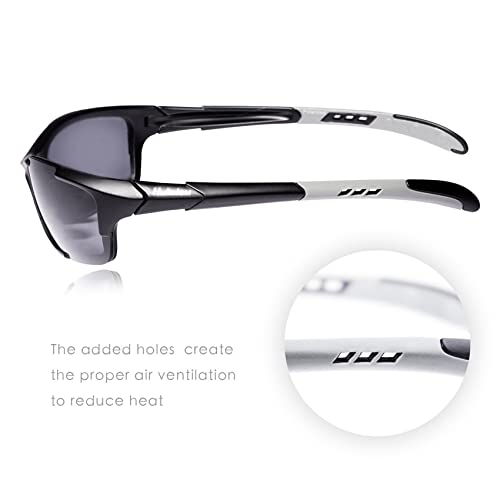 HULISLEM S1 Sport Polarized Sunglasses For Men Women Mens Womens Running Golf - Like New