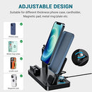 GENERIC 3 IN 1 CHARGING STATION FOR APPLE DEVICES MJ-A8BL-HL - BLACK - Like New