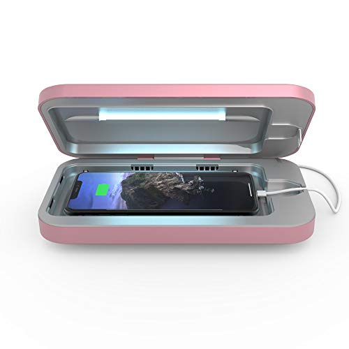 POWERSOAP PHONESOAP 3 UV CELL PHONE SANITIZER DUAL UNIVERSAL CHARGER-ORCHID Like New