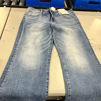 FRECKLED POPPY HIGH RISE STRAIGHT LEG JEANS - SIZE: 13/31 - OCEAN BLUE - Brand New