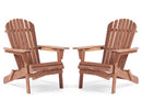 Wooden Folding Adirondack Chair Half Pre-Assembled Wood Patio Lounge Chair - Brand New