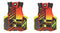 STEARNS HYDROPRENE LIFE VEST 2 PACK-ORANGE - Brand New