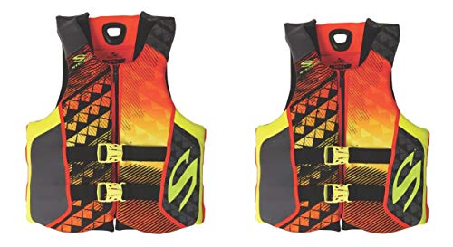 STEARNS HYDROPRENE LIFE VEST 2 PACK-ORANGE - Brand New