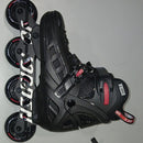 JC JORDEN INLINE SKATES FOR KIDS BLADES LIGHT SIZE: MEN/WOMEN 5-8 - BLACK / RED - Like New
