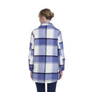 SEBBY SHACKET OVERSIZED JACKET IN THICK PLAID WOOL - SIZE: XS - BLACK/BEIGE - Like New