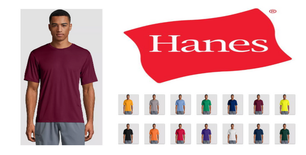 4820 Hanes Men's Cool Dri Performance Short Sleeve T-Shirt New
