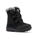 COLUMBIA WOMEN'S ICE MAIDEN SHORTY SNOW BOOTS WOMEN 10.5 BLACK/COLUMBIA GREY - Like New