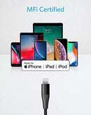 ANKER USB C TO LIGHTNING CABLE APPLE MFI CERTIFIED POWERLINE II (3FT, 2) - BLACK - Like New