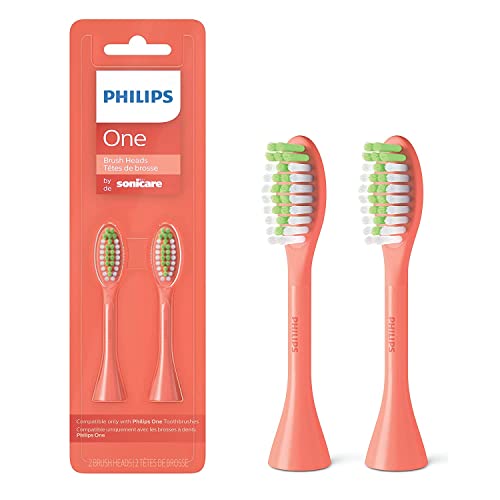 PHILIPS SONICARE 2PK BRUSH HEADS - CORAL, BH1022/01 - Brand New