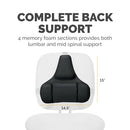 FELLOWES PROFESSIONAL SERIES BACK SUPPORT, BLACK (8037601) - BLACK - Like New