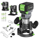 WORKPRO 20V CORDLESS COMPACT ROUTER KIT VARIABLE SPEEDS - GREEN - Like New