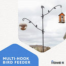 Home-X Multihook Bird Feeder Stand with Adjustable Branches and Deck-Mounting - Brand New