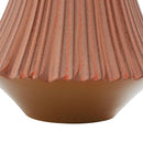 Deco 79 Decorative Vase Ribbed Centerpiece Vase, B094SWBYFP - Orange - Brand New