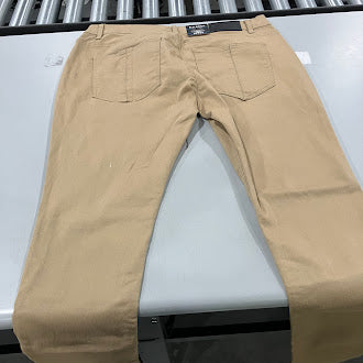 BLU ROCK SLIM STRETCH STRAIGHT JEANS - SIZE: MEN 36X32 - KHAKI - Brand New